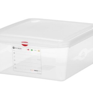 Pojemnik GN 2/3 z polipropylenu, HENDI, GN 2/3, 13,5L, transparentny, 354x325x(H)150mm, Prostokątny