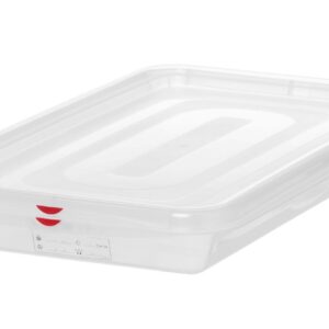Pojemnik GN 1/1 z polipropylenu, HENDI, GN 1/1, 8L, transparentny, 530x325x(H)65mm, Prostokątny