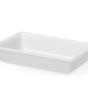 Płaski pojemnik do panierowania, HENDI, 3L, biały, 340x235x(H)70mm, Prostokątny