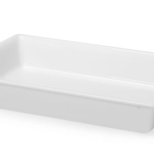 Płaski pojemnik do panierowania, HENDI, 12L, biały, 535x385x(H)85mm, Prostokątny