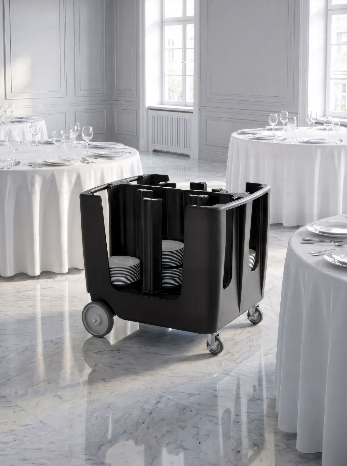 Wózek do transportu talerzy, AmerBox, 930x720x(H)785mm - obrazek 10