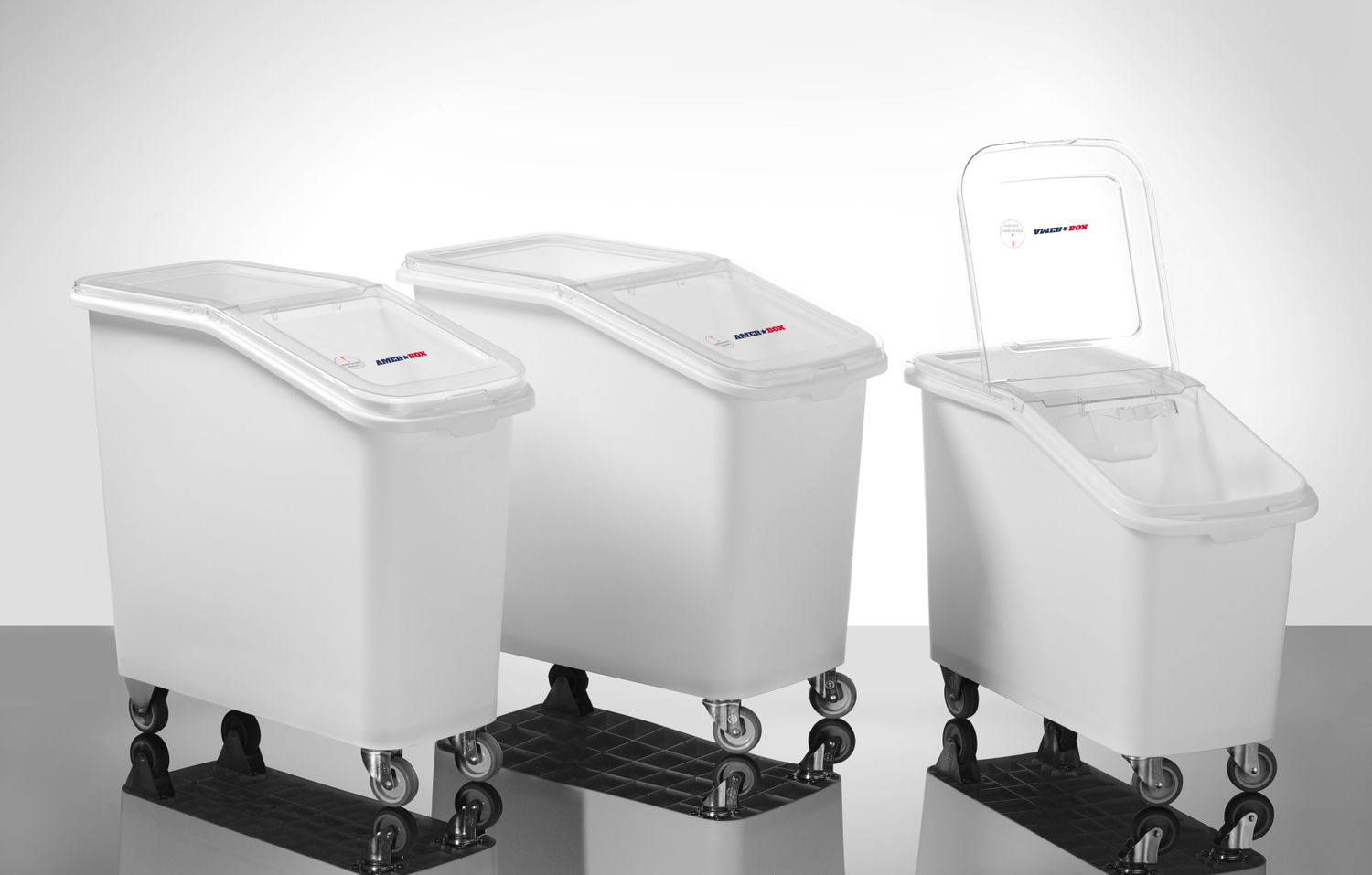 Wózek na artykuły sypkie, AmerBox, 62L, 345x720x(H)570mm - obrazek 3