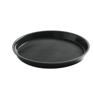 Taca do serwowania z polipropylenu, antypoślizgowa, okrągła, wysoki rant, czarna, HENDI, ⌀320x(H)37mm