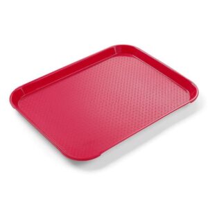Taca z polipropylenu Fast Food mała, AmerBox, czerwony, 265x345x(H)20mm