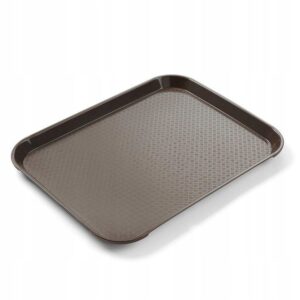 Taca z polipropylenu Fast Food mała, AmerBox, brązowy, 265x345x(H)20mm