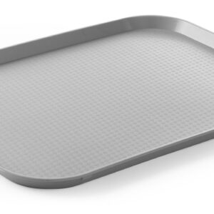 Taca z polipropylenu Fast Food duża, AmerBox, jasnoszary, 350x450x(H)20mm
