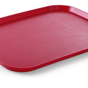 Taca z polipropylenu Fast Food duża, AmerBox, czerwony, 350x450x(H)20mm