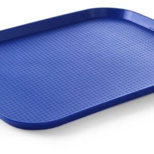 Taca z polipropylenu Fast Food duża, AmerBox, niebieski, 350x450x(H)20mm