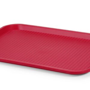 Taca z polipropylenu Fast Food średnia, AmerBox, czerwony, 305x415x(H)20mm
