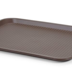 Taca z polipropylenu Fast Food średnia, AmerBox, brązowy, 305x415x(H)20mm