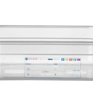Pojemnik GN 1/2 HACCP, HENDI, GN 1/2, 6,5L, transparentny, 325x265x(H)100mm