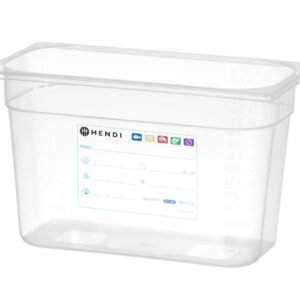 Pojemnik GN 1/3 HACCP, HENDI, GN 1/3, 7,8L, transparentny, 325x176x(H)200mm
