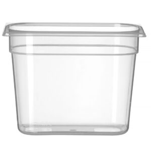 Pojemnik GN 1/4 z polipropylenu, HENDI, Profi Line, GN 1/4, 4,5L, transparentny, 265x162x(H)200mm