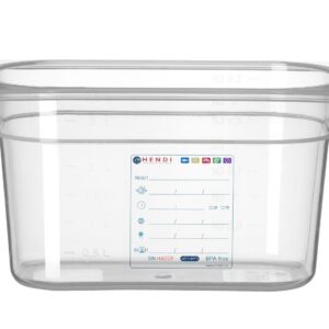 Pojemnik GN 1/4 HACCP, HENDI, GN 1/4, 4L, transparentny, 265x162x(H)150mm