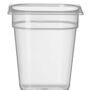 Pojemnik GN 1/6 z polipropylenu, HENDI, Profi Line, GN 1/6, 2,5L, transparentny, 176x162x(H)200mm