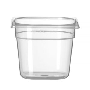 Pojemnik GN 1/6 z polipropylenu, HENDI, Profi Line, GN 1/6, 2L, transparentny, 176x162x(H)150mm
