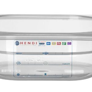 Pojemnik GN 1/6 HACCP, HENDI, GN 1/6, 1L, transparentny, 176x162x(H)65mm