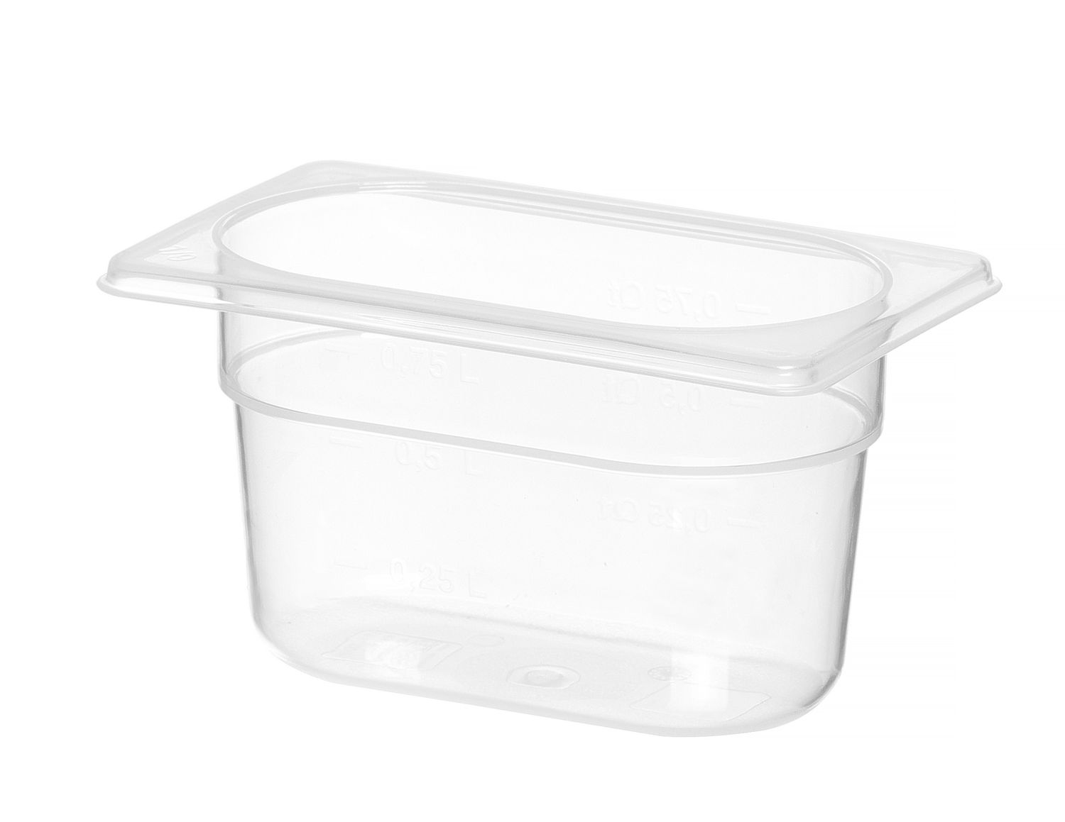 Pojemnik GN 1/9 z polipropylenu, HENDI, Profi Line, 1,0, GN 1/9, 0,75L, transparentny, 176x108x(H)100mm - obrazek 2