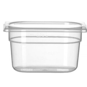 Pojemnik GN 1/9 z polipropylenu, HENDI, Profi Line, 1,0, GN 1/9, 0,75L, transparentny, 176x108x(H)100mm