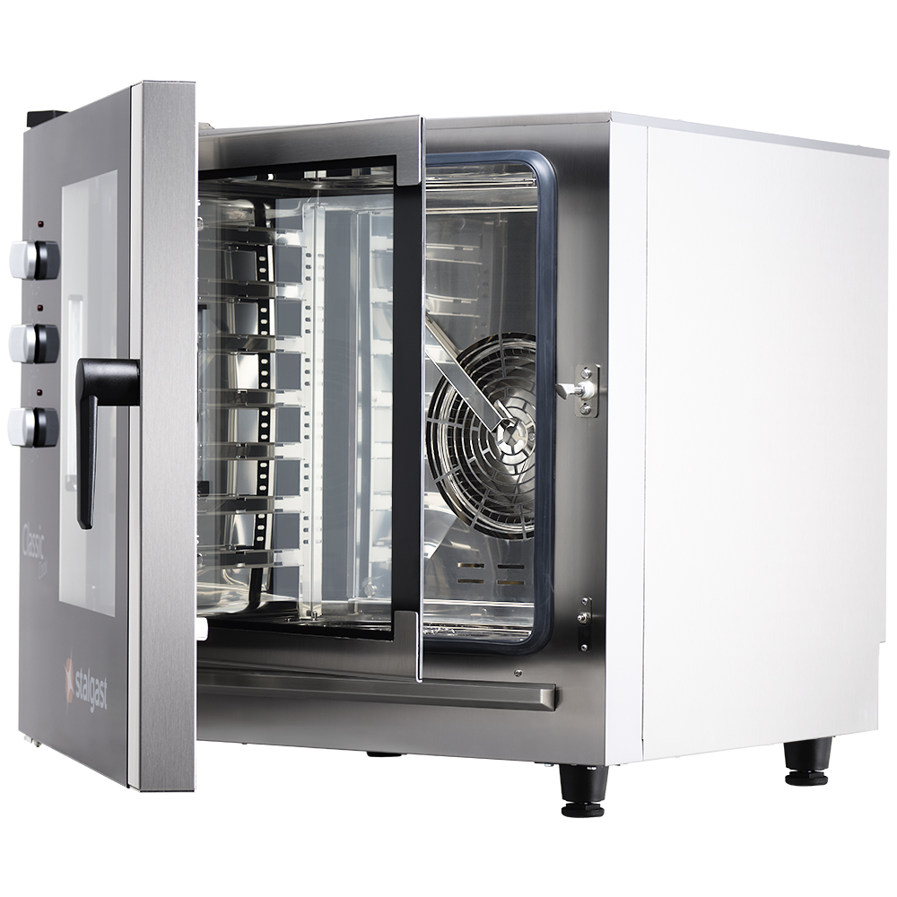Piec konwekcyjno-parowy, STALGAST ClassicCook, manualny, gazowy, 7xGN1/1, P 14 kW - obrazek 5