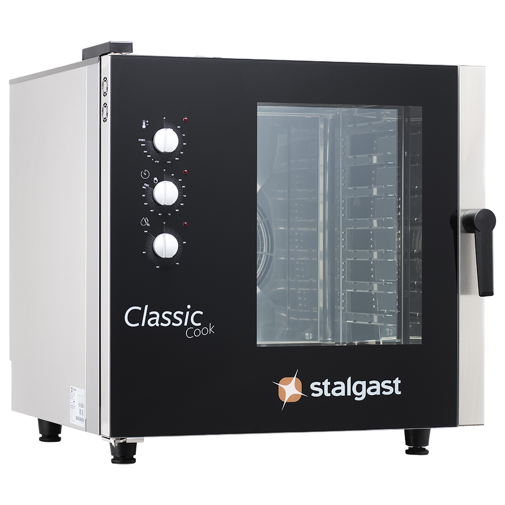 Piec konwekcyjno-parowy, STALGAST ClassicCook, manualny, gazowy, 7xGN1/1, P 14 kW - obrazek 7