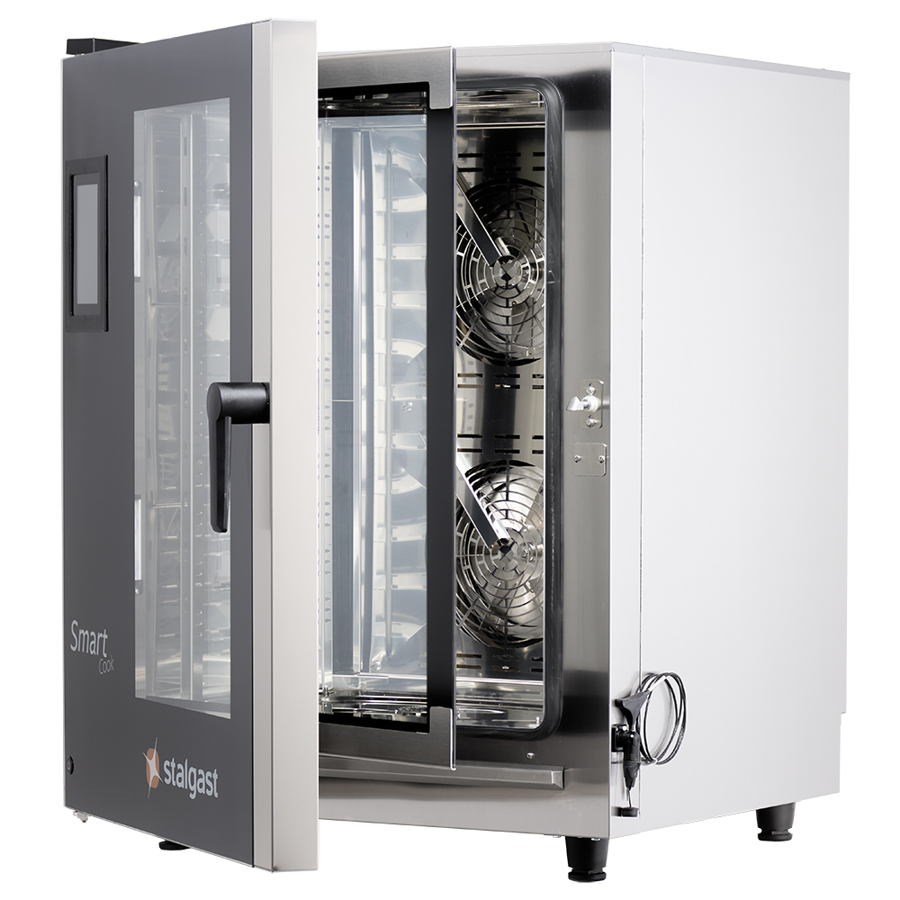 Piec konwekcyjno-parowy, STALGAST SmartCook, dotykowy, 11xGN2/1, P 28.5 kW - obrazek 2