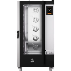Piec konwekcyjno-parowy, STG Gastro z wózkiem, 20 GN 1/1, P 36.25 kW, U 400 V