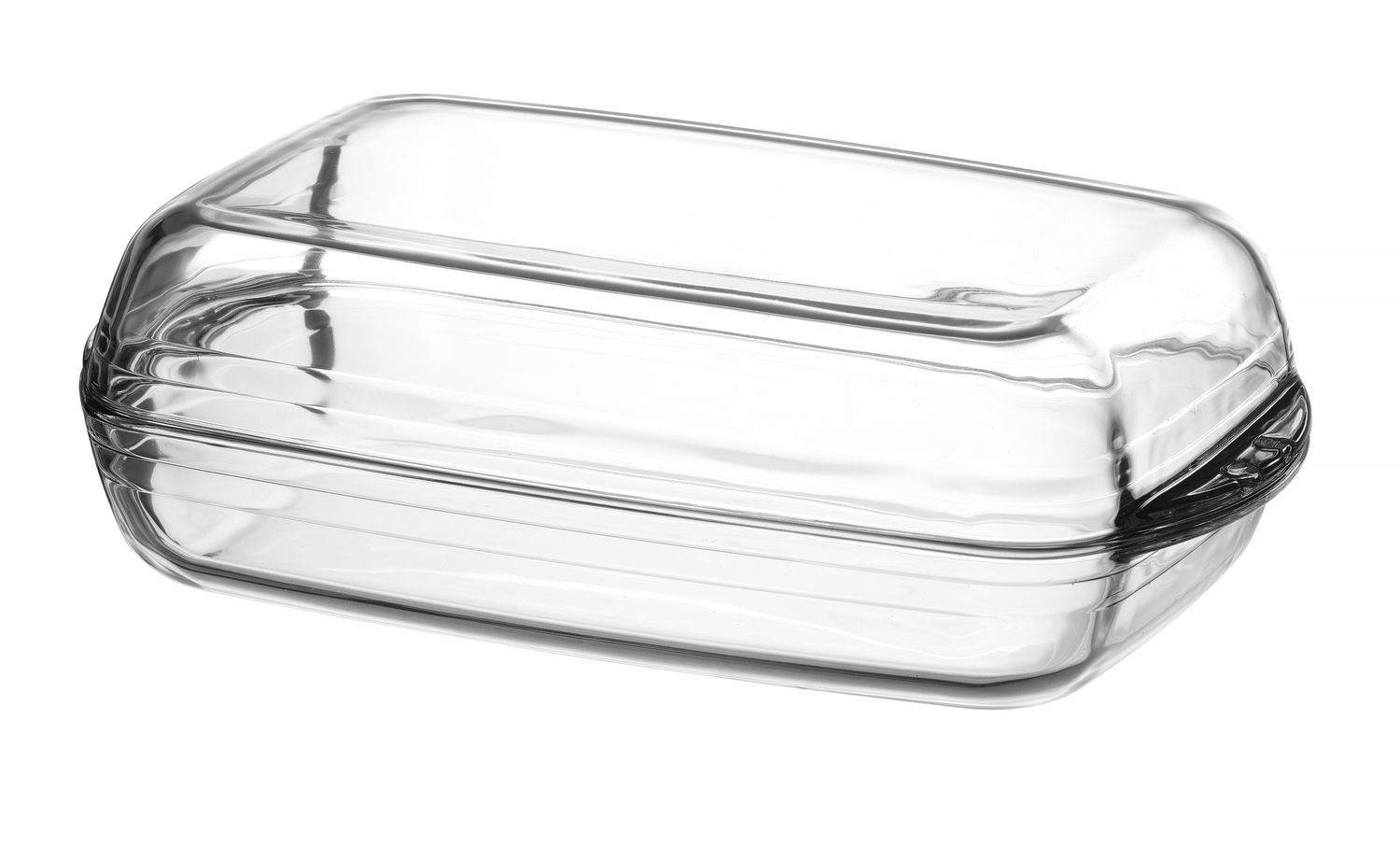 Naczynie żaroodporne, podwójne OVENCHEF, Duralex, transparentny, 355x220x(H)110mm