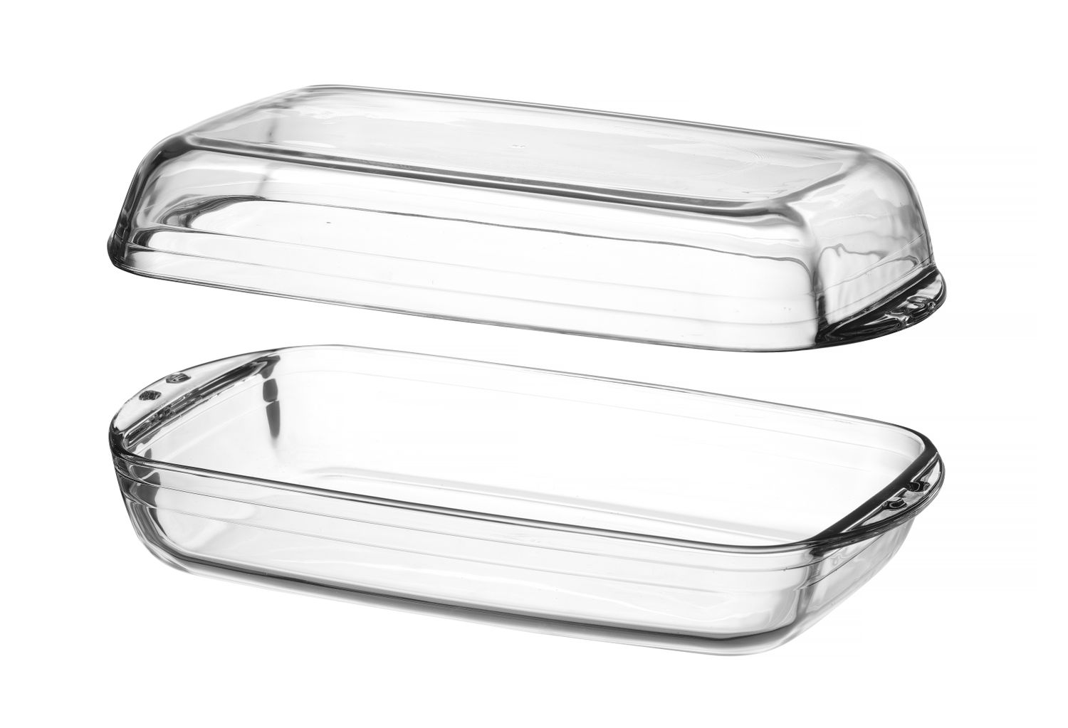 Naczynie żaroodporne, podwójne OVENCHEF, Duralex, transparentny, 355x220x(H)110mm - obrazek 2