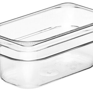 Pojemnik Camwear GN 1/9 z poliwęglanu, Cambro, GN 1/9, 0,57L, transparentny, 108x176x(H)65mm