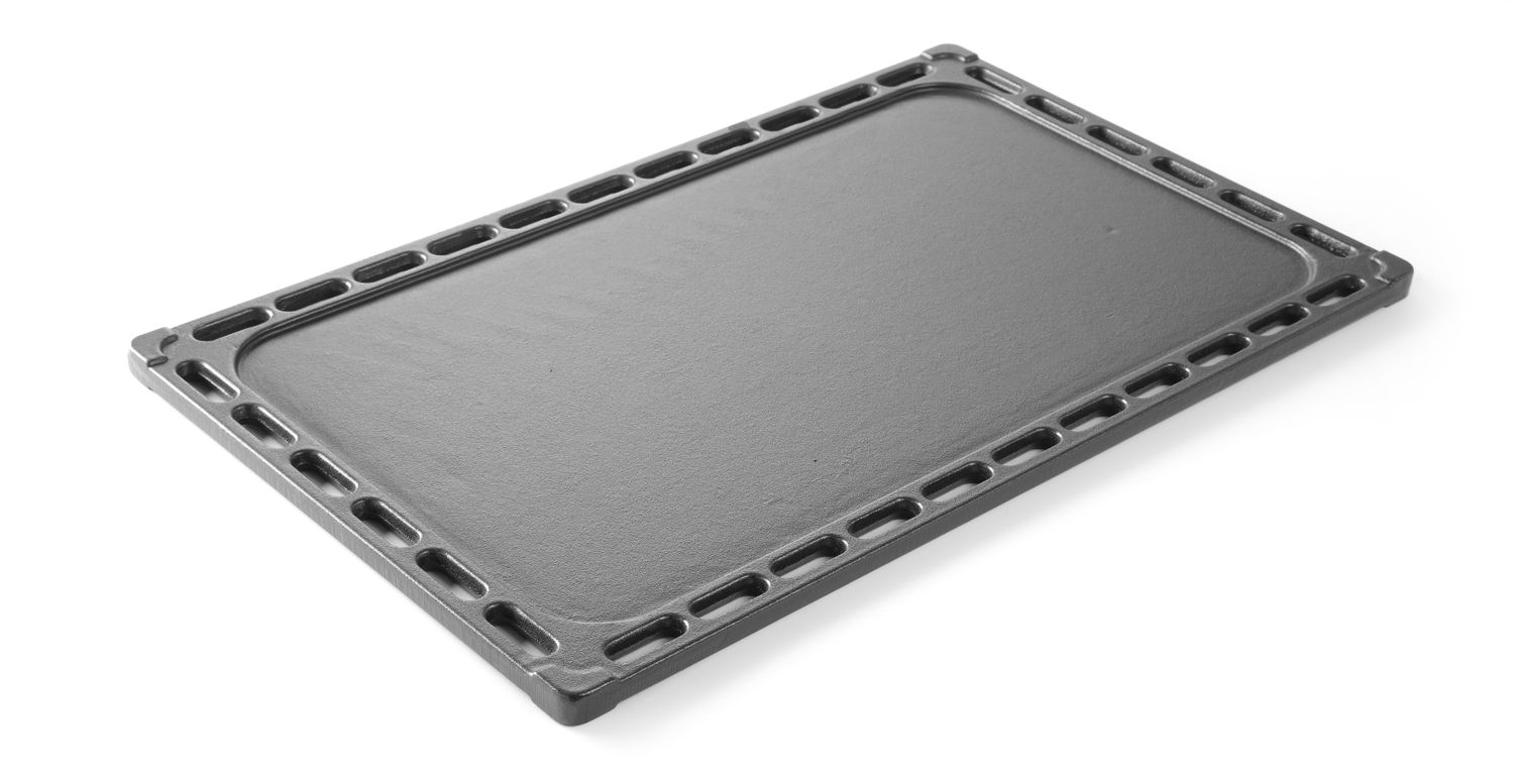 Płyta grillowa żeliwna, dwustronna, HENDI, GN 1/1, 325x530mm - obrazek 3