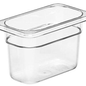 Pojemnik Camwear GN 1/9 z poliwęglanu, Cambro, GN 1/9, 0,85L, transparentny, 108x176x(H)100mm