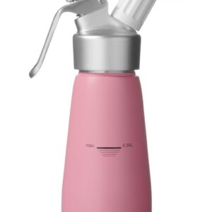 Syfon do bitej śmietany, HENDI, 0,5L, Pastelowy różowy, ⌀80x(H)260mm