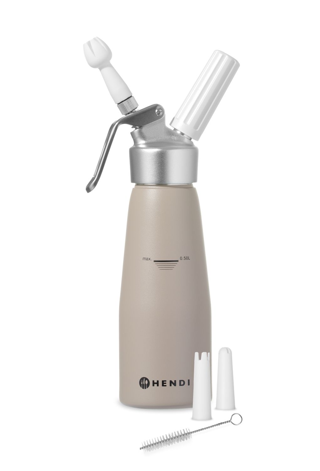 Syfon do bitej śmietany, HENDI, 0,5L, Taupe, ⌀80x(H)260mm - obrazek 2