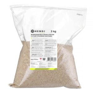 Biodegradowalny granulat do polerek do sztućców, HENDI, 3 kg