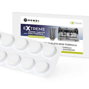 Extreme Coffee Tablets NEW FORMULA profesjonalny środek do mycia ekspresów, HENDI, 10 tabletek w blistrze
