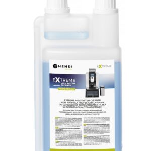 Extreme Milk System Cleaner New Formula profesjonalny płyn do czyszczenia toru spieniania mleka w ekspresach automatycznych, HENDI, 1 l