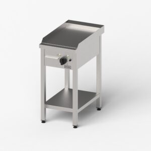 Płyta grillowa elektryczna, ryflowana, Gredil, 400x700x850 mm, P 4.0 kW, U 400 V