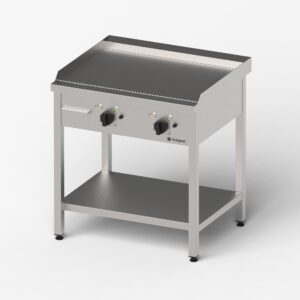 Płyta grillowa elektryczna, ryflowana, Gredil, 800x700x850 mm, P 8.1 kW, U 400 V
