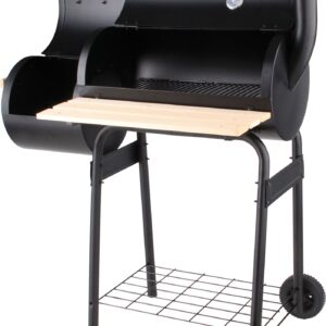 GRILL OGRODOWY Z WĘDZARNIĄ, RUSZT 60 CM