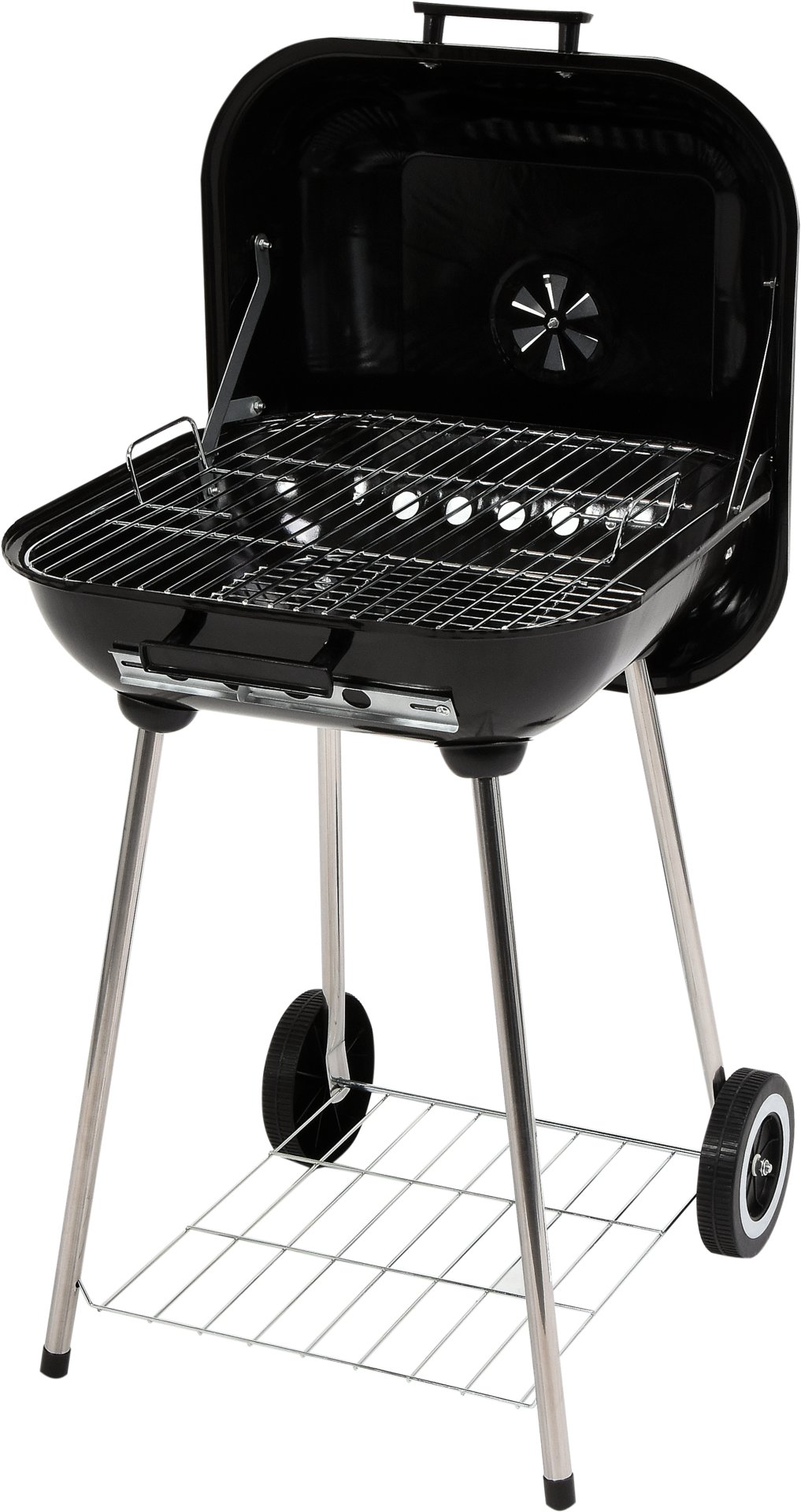 GRILL OGRODOWY Z POKRYWĄ, 40X45 CM