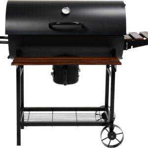 GRILL WĘGLOWY Z POKRYWĄ, RUSZT 71X34,5CM