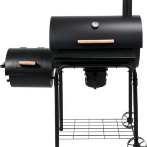 GRILL WĘGLOWY Z WĘDZARNIĄ XXL, 64X37