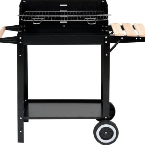 GRILL WĘGLOWY Z PÓŁKĄ, RUSZT 48,5X26CM