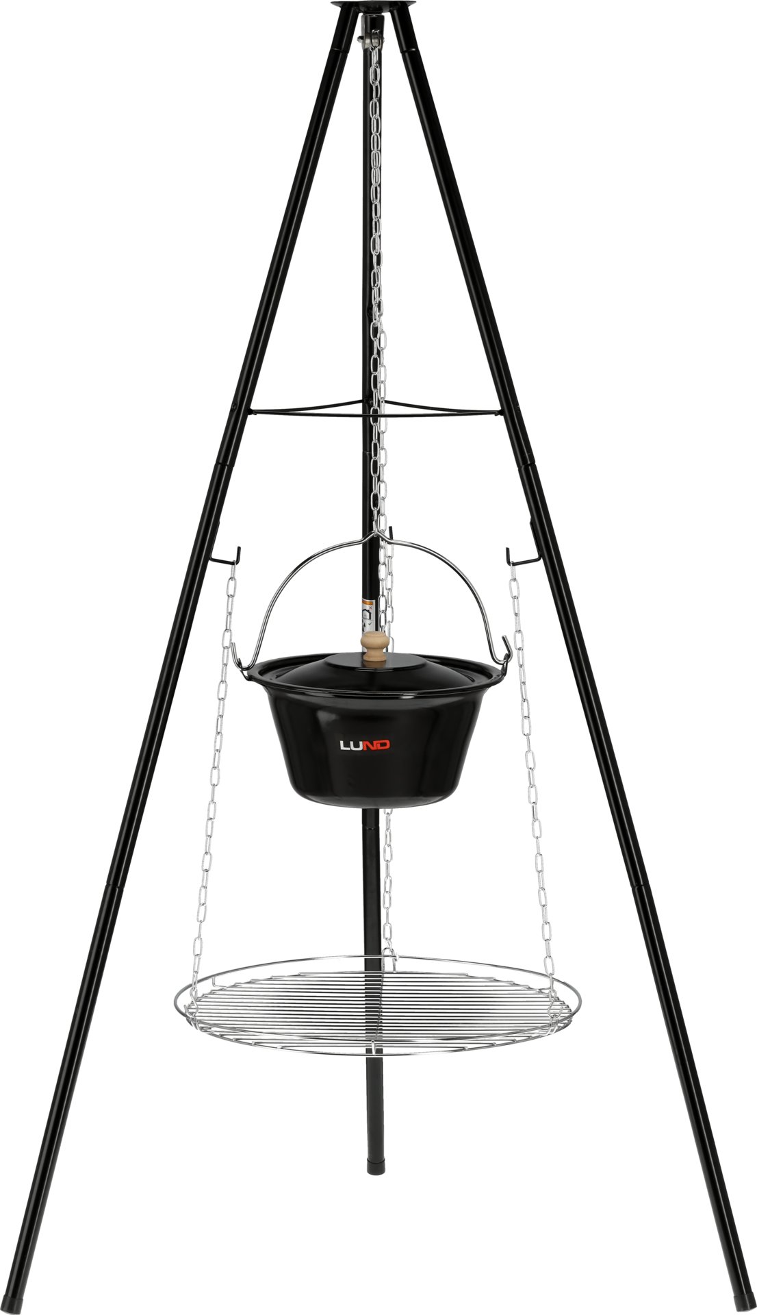 GRILL I MISA WISZĄCE NA TRÓJNOGU 49CM
