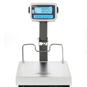 Waga platformowa LCD ze składanym wysięgnikiem i z legalizacją, seria EKO+, 60 kg, TEM, 350x400x(H)522mm