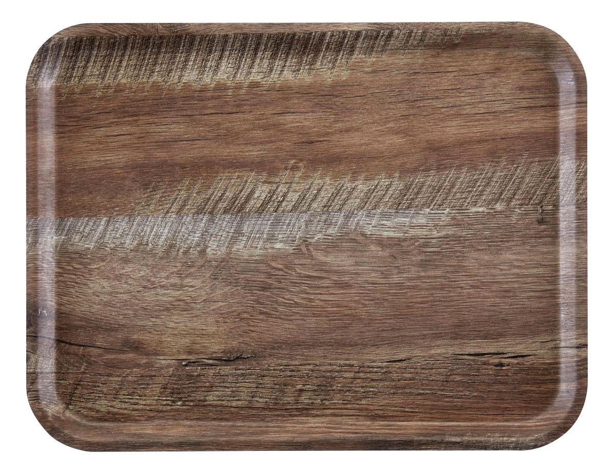 Taca do serwowania Capri, Cambro, ciemny dąb, ciemne drewno, 370x530mm