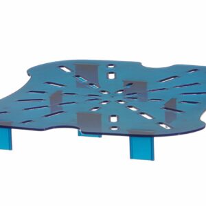 Ociekacz do pojemnika CamSquares Fresh Pro, Cambro, do pojemników 11,4l, 17,2l i 20,8l, niebieski, 232x222x(H)25mm
