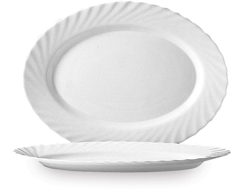 Półmisek owalny Trianon, Arcoroc, 290 mm, biały, 290x214x(H)22mm