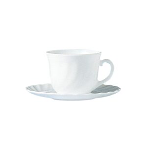Spodek Trianon, Arcoroc, ø160 mm, biały, ⌀160x(H)17mm